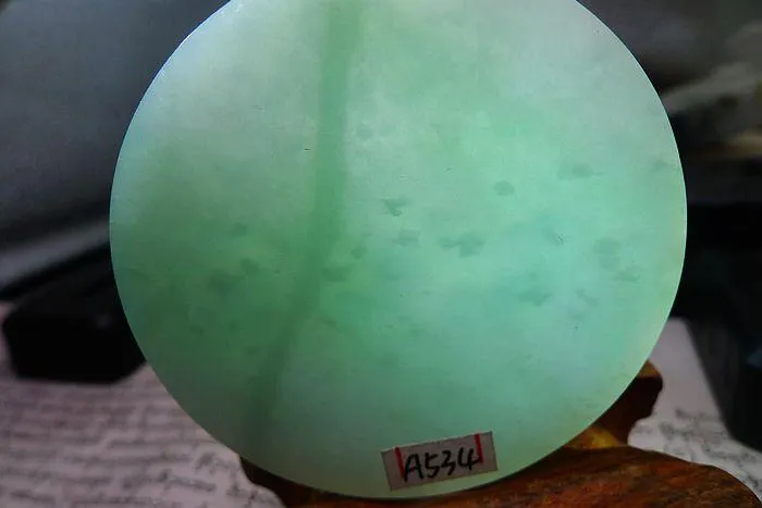 Natural Jade Rough Jadeite Raw (57g,5.4X0.7cm)