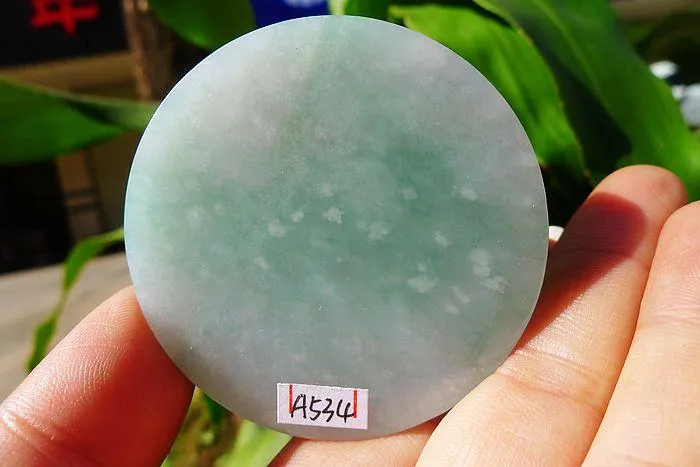 Natural Jade Rough Jadeite Raw (57g,5.4X0.7cm)