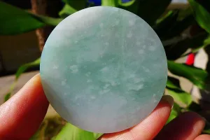 Natural Jade Rough Jadeite Raw (57g,5.4X0.7cm)