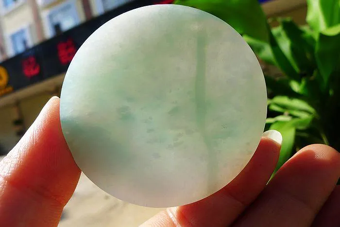 Natural Jade Rough Jadeite Raw (57g,5.4X0.7cm)