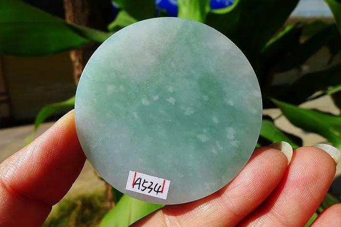 Natural Jade Rough Jadeite Raw (57g,5.4X0.7cm)