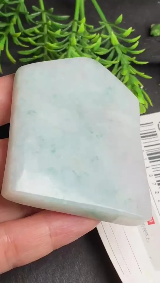 Natural Jade Rough Jadeite Raw (6.5x5.2x1.0cm)-E2759