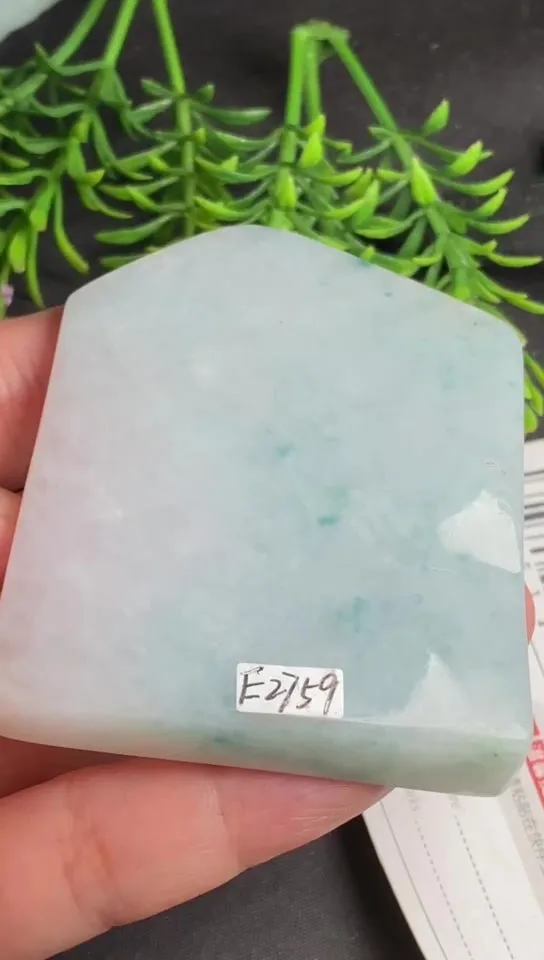 Natural Jade Rough Jadeite Raw (6.5x5.2x1.0cm)-E2759