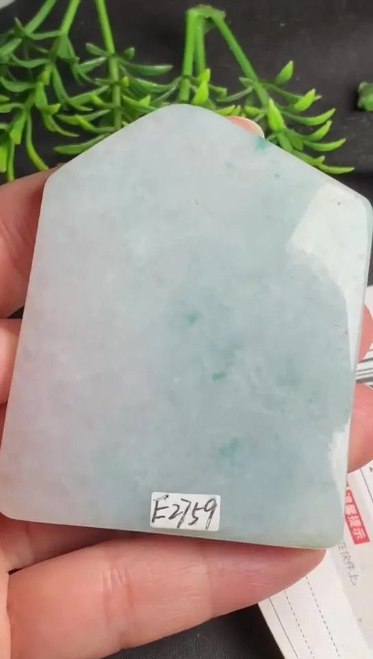 Natural Jade Rough Jadeite Raw (6.5x5.2x1.0cm)-E2759