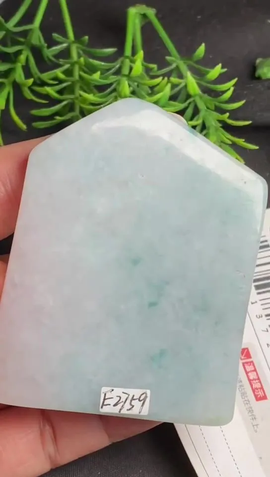 Natural Jade Rough Jadeite Raw (6.5x5.2x1.0cm)-E2759