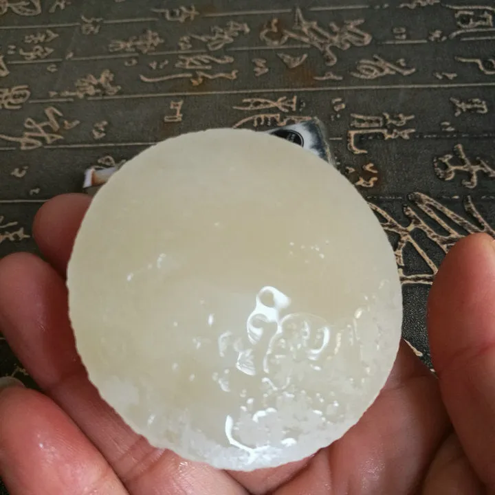 Natural Kunlun Jade Rough Nephrite Raw (100g, 5.4X1.8X1.2cm)