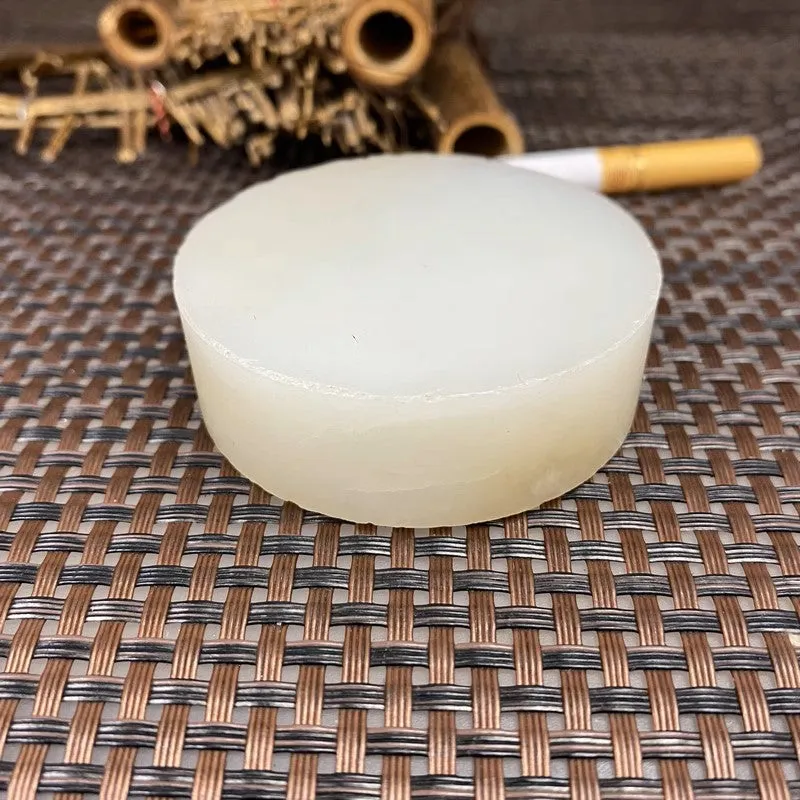 Natural Kunlun Jade Rough Nephrite Raw (131g,5.6X1.7cm)