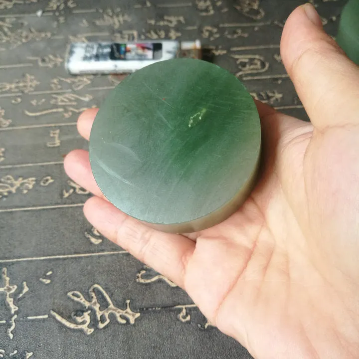 Natural Kunlun Jade Rough Nephrite Raw (162g, 5.8X2cm)