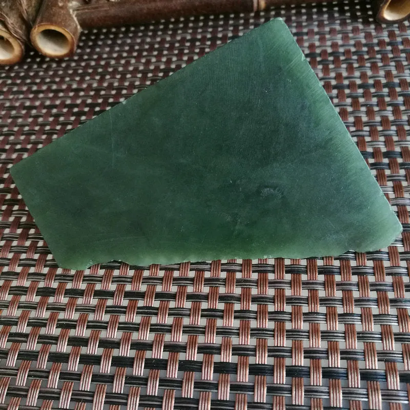 Natural Kunlun Jade Rough Nephrite Raw (262g, 8X5X2.5cm)