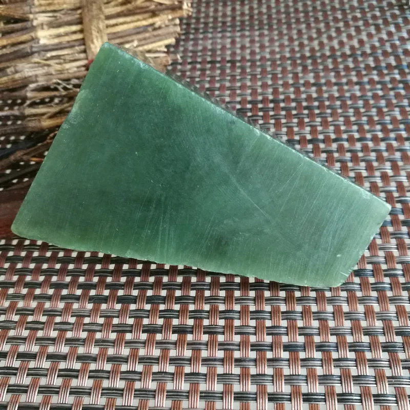 Natural Kunlun Jade Rough Nephrite Raw (262g, 8X5X2.5cm)