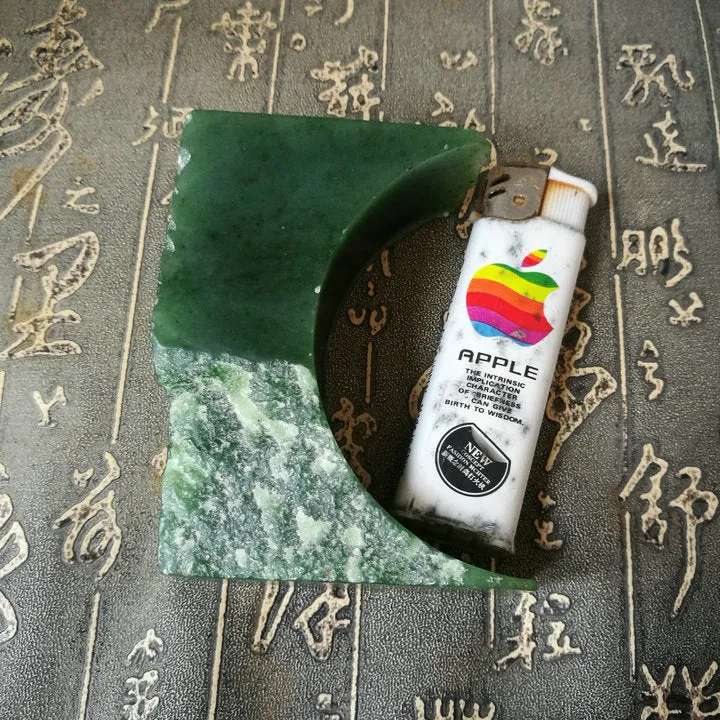 Natural Kunlun Jade Rough Nephrite Raw (280g, 8.5X2.8X2.4cm)