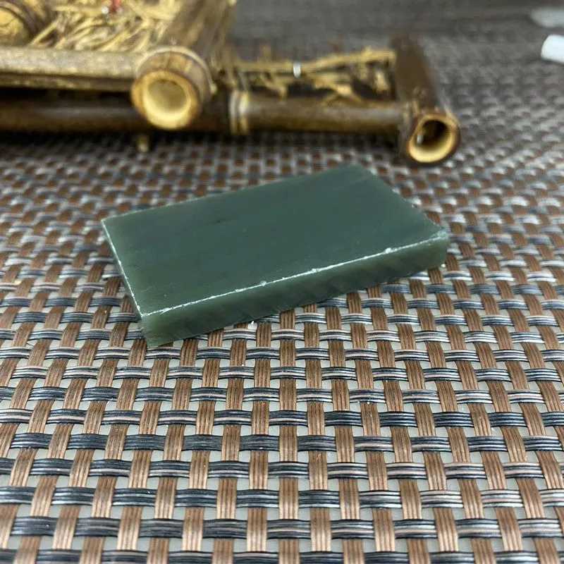 Natural Kunlun Jade Rough Nephrite Raw (43g,5.8X3.3cm)