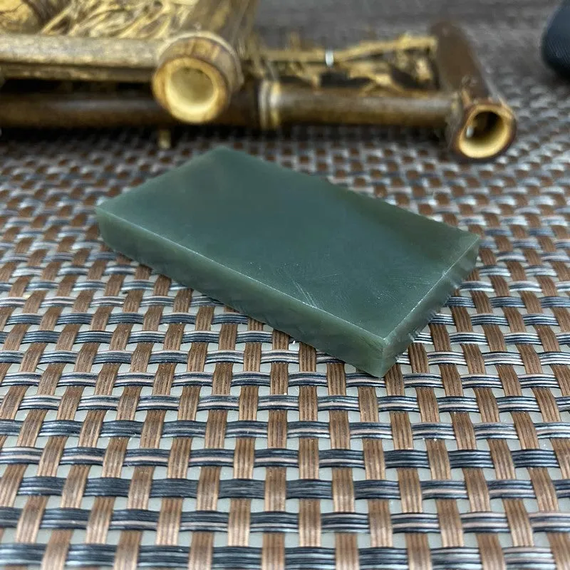 Natural Kunlun Jade Rough Nephrite Raw (43g,5.8X3.3cm)