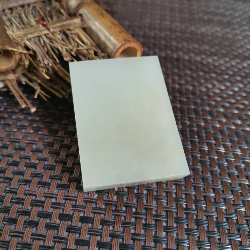 Natural Kunlun Jade Rough Nephrite Raw (85g,5.6X4.2X1.2cm)