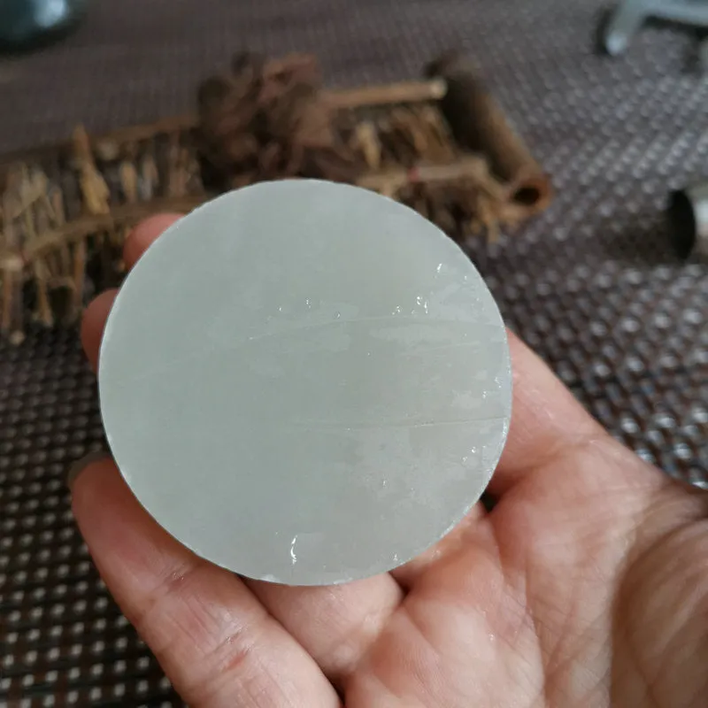 Natural Kunlun Jade Rough Nephrite Raw (89g, 5.2X1.3cm)