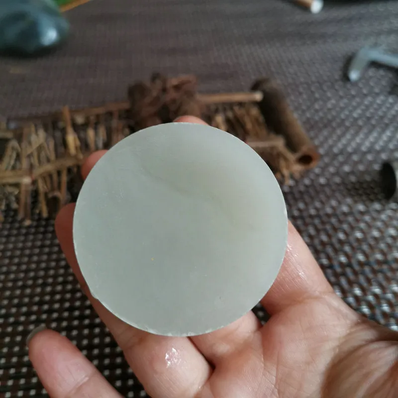 Natural Kunlun Jade Rough Nephrite Raw (89g, 5.2X1.3cm)