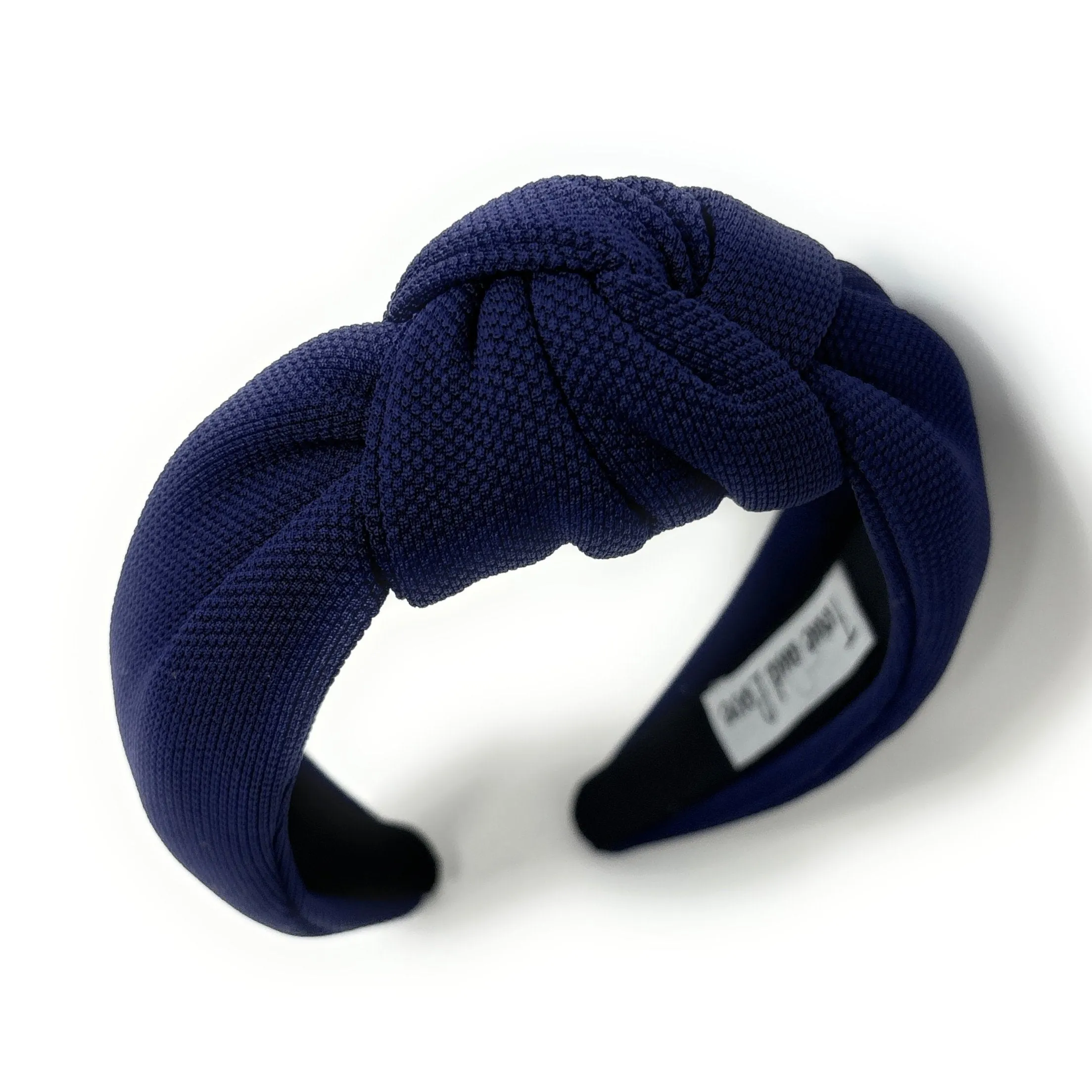 Navy Blue Solid Color Top Knot Headband