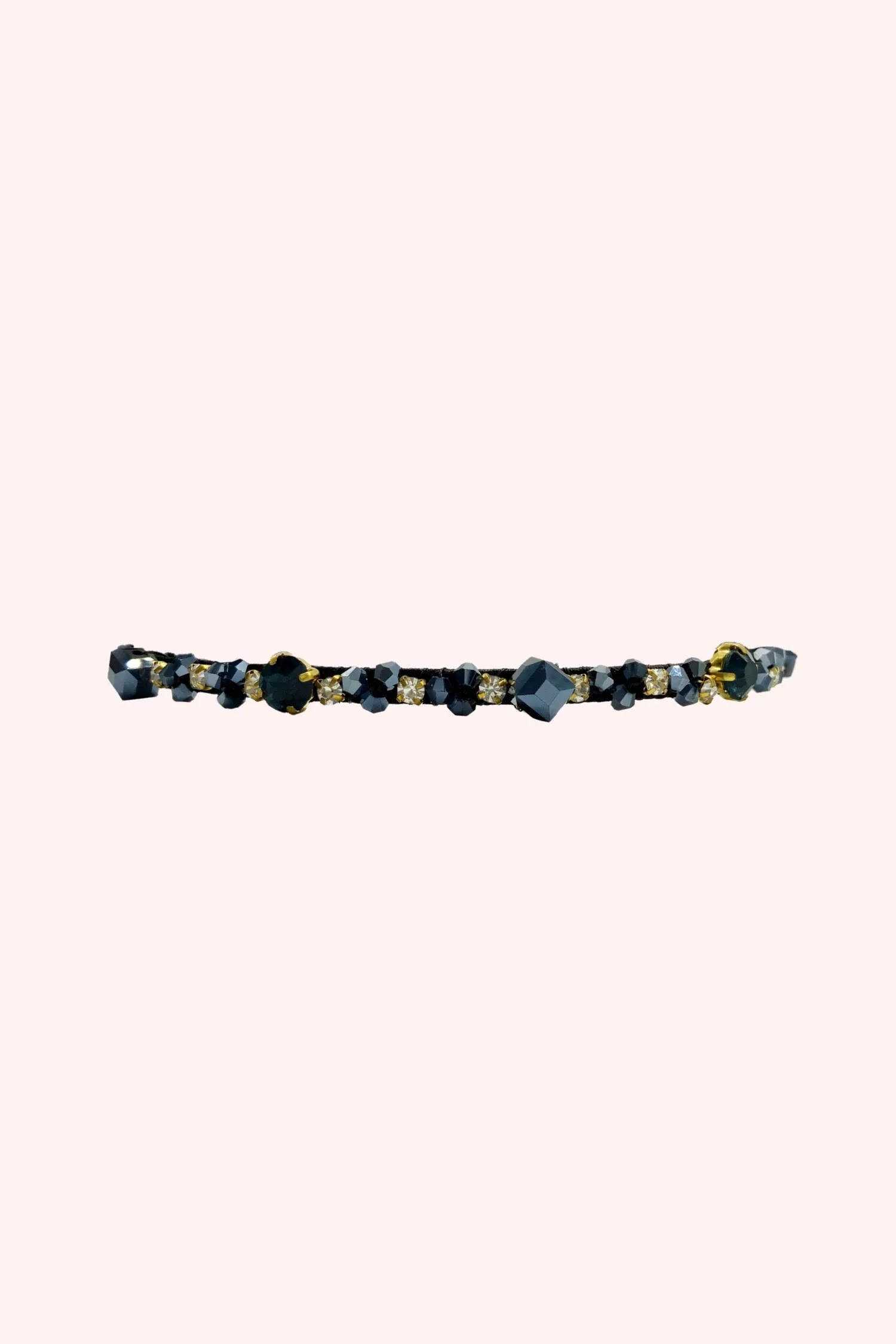 Navy Crystal Queen Glimmering Headband