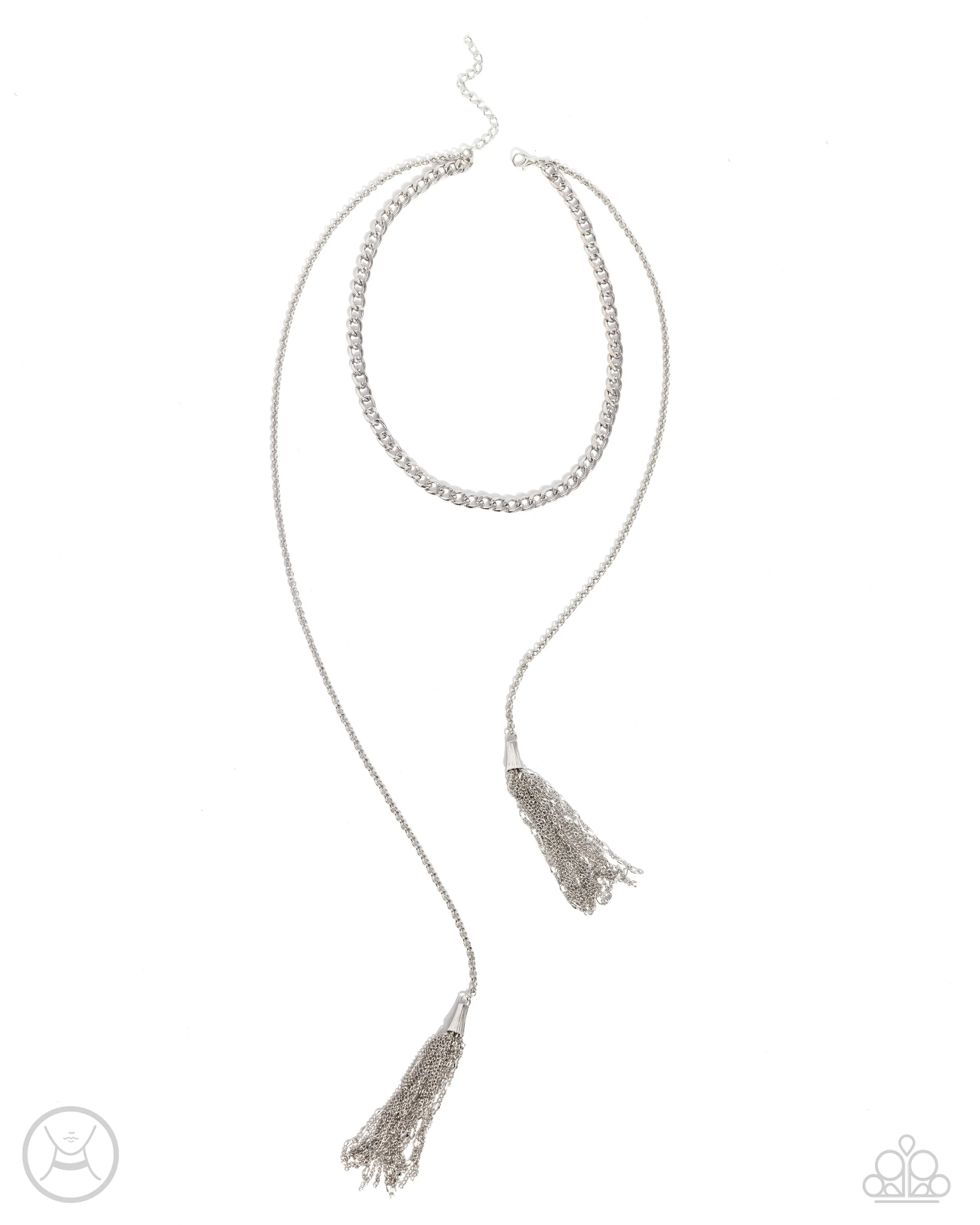 Necklaces Tassel Theme - Silver N346