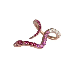 Pave Hues Snake Ring