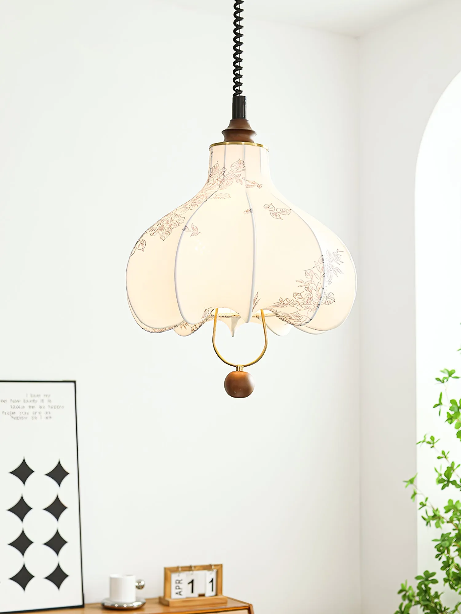 Pear Fabric Pendant Lamp