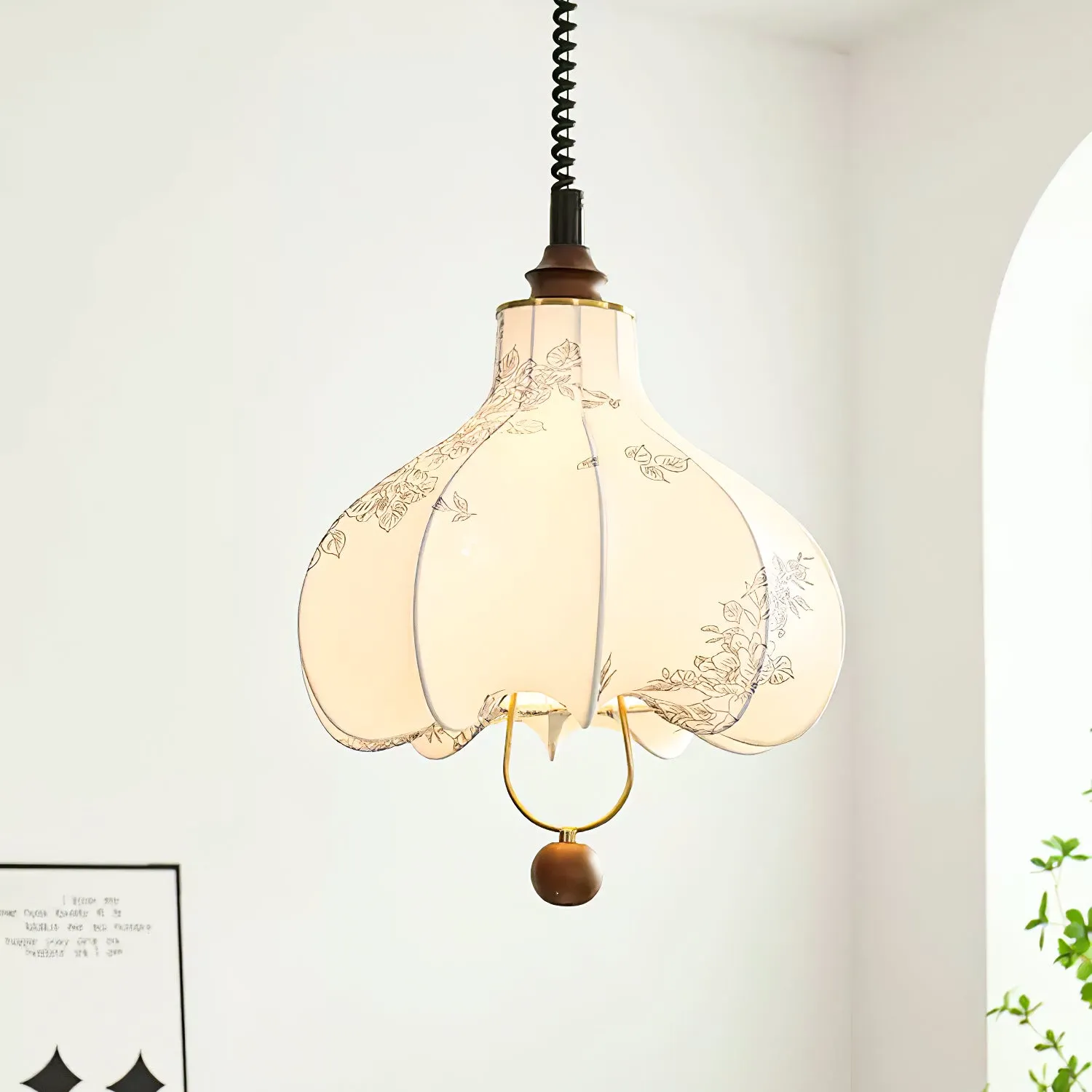 Pear Fabric Pendant Lamp