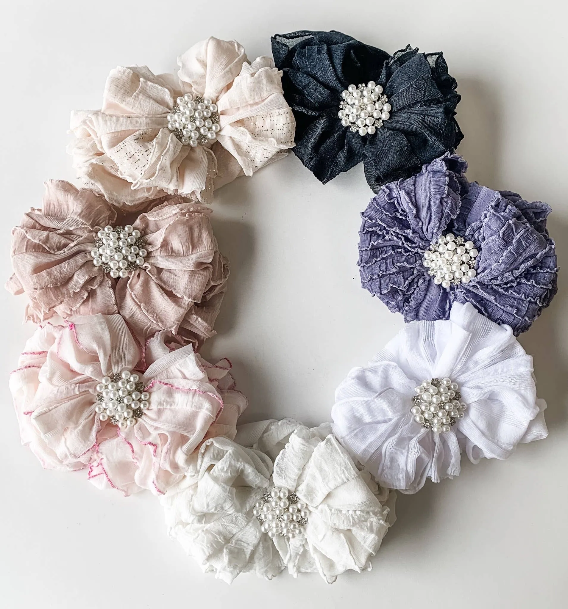 Pearl Ruffled Headband