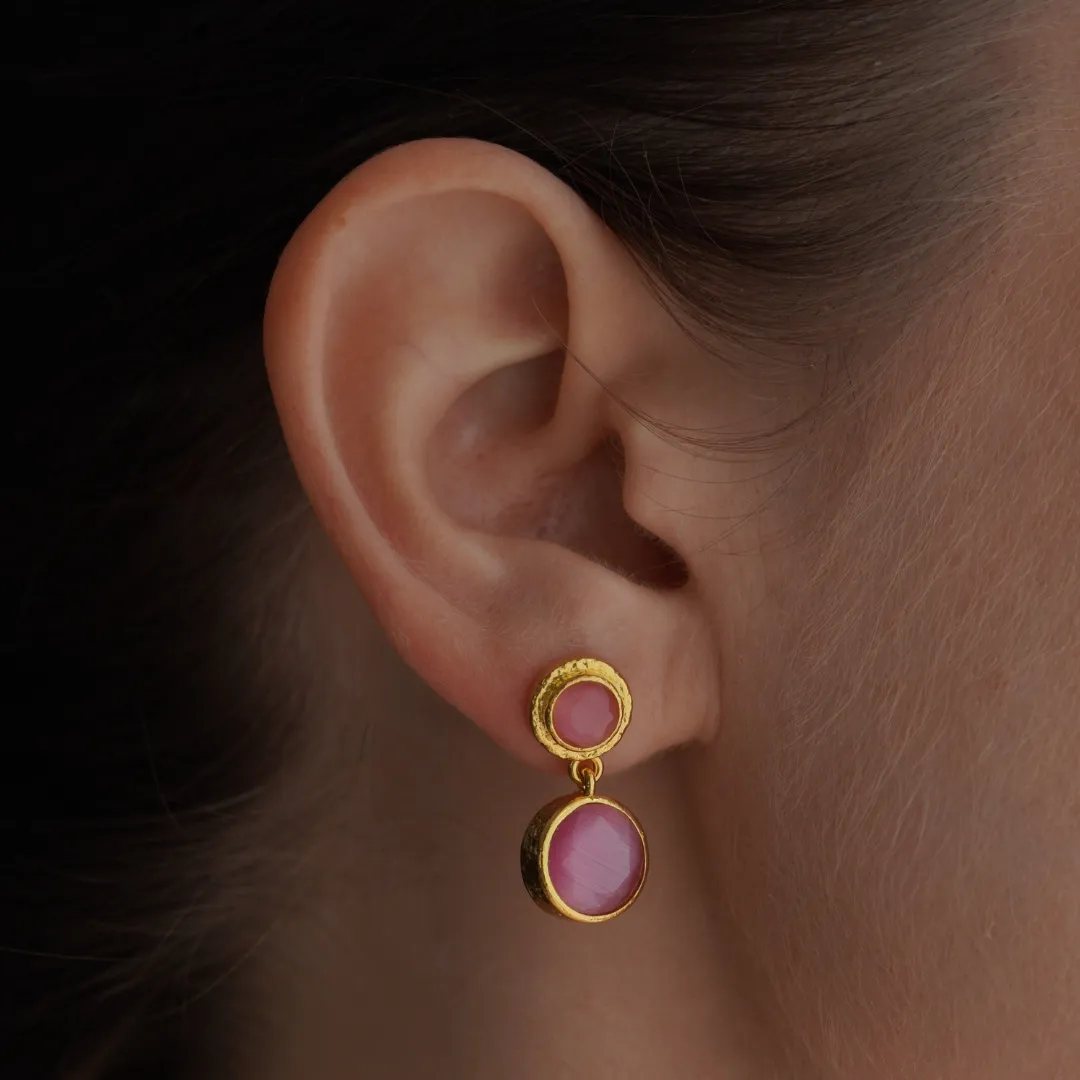 Pink Bubble Earrings