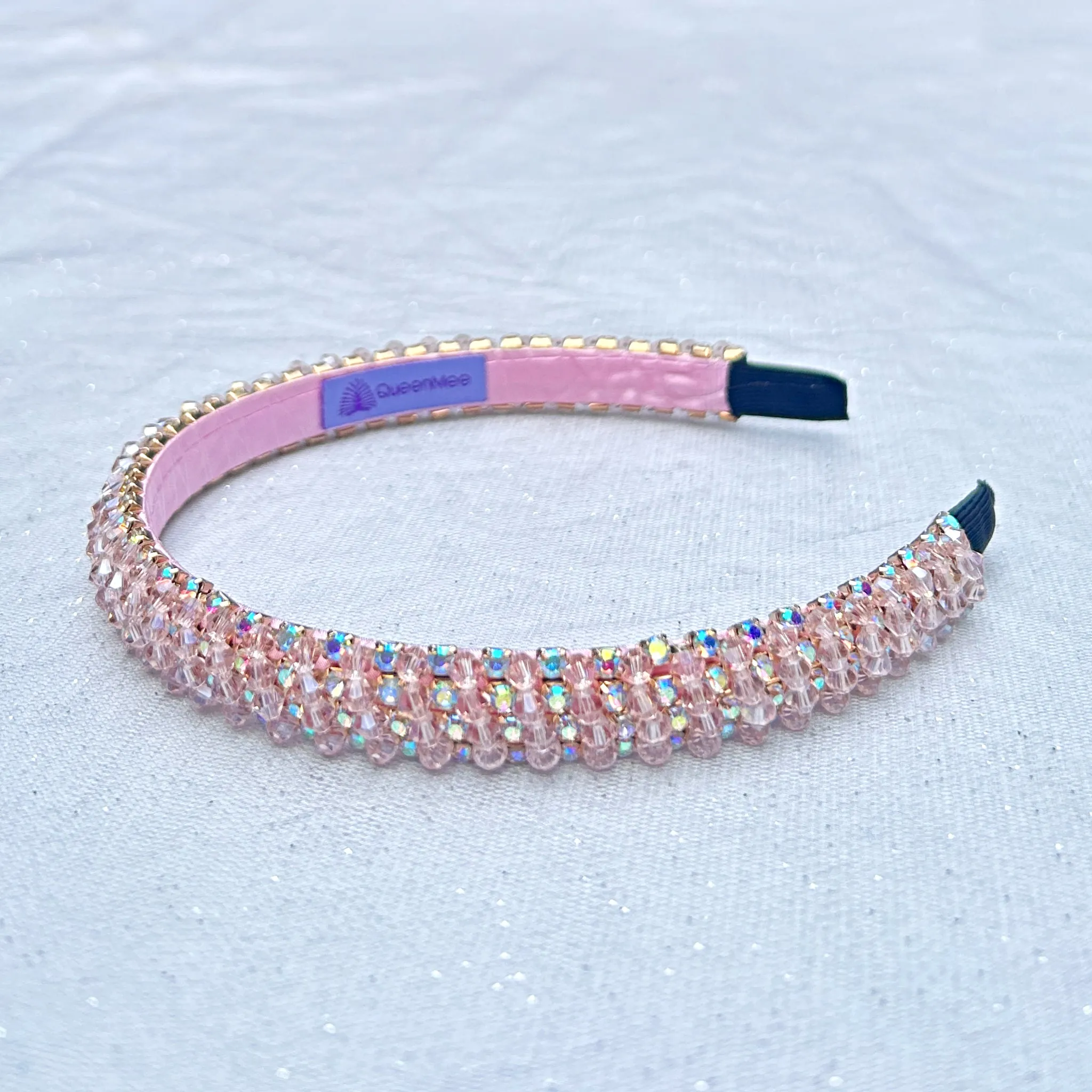 Pink Headband Thin Headband Sparkly