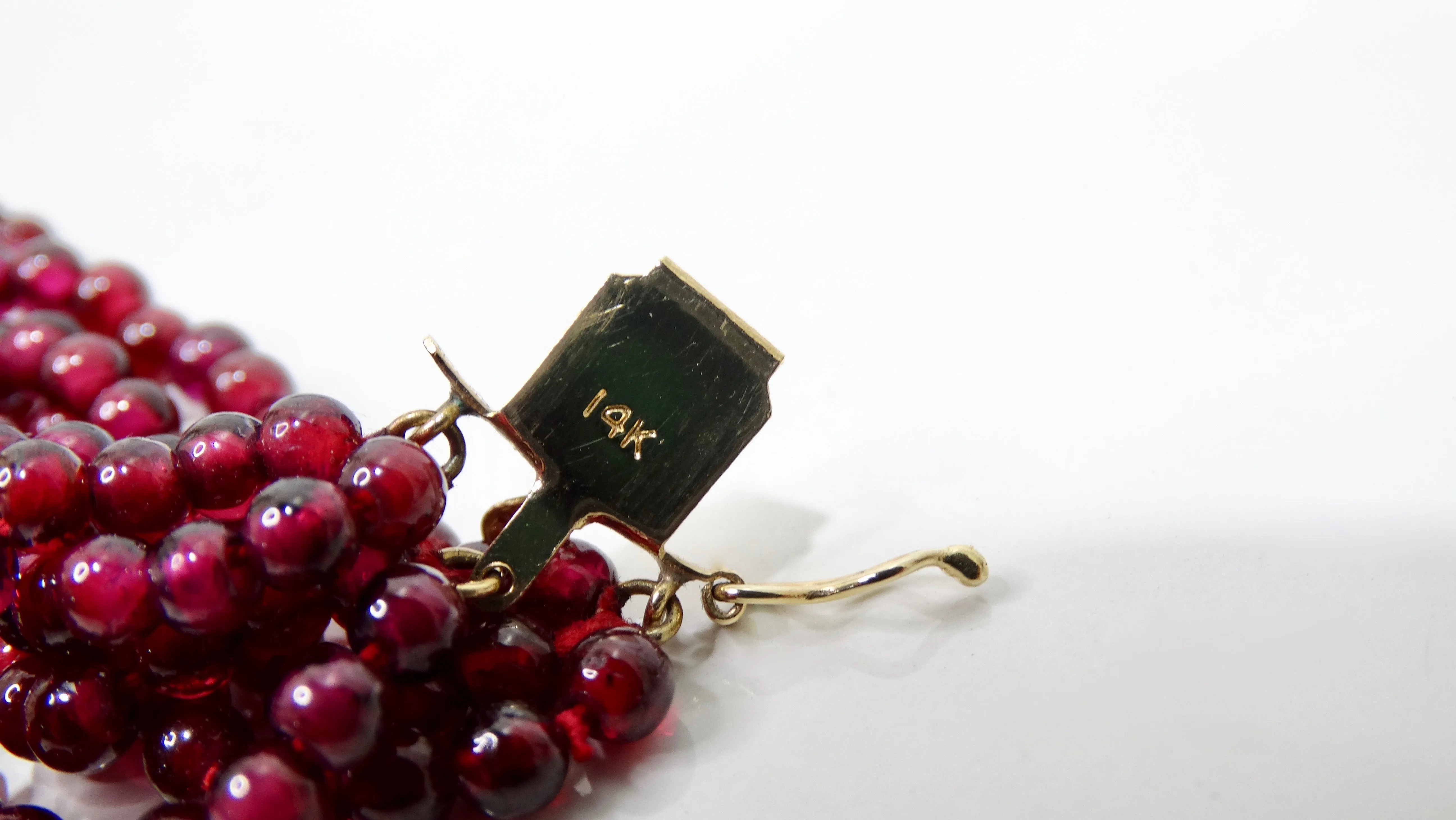 Red Garnet Multi-Strand Necklace