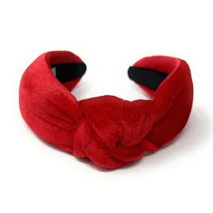 Red Velvet Knot Headband