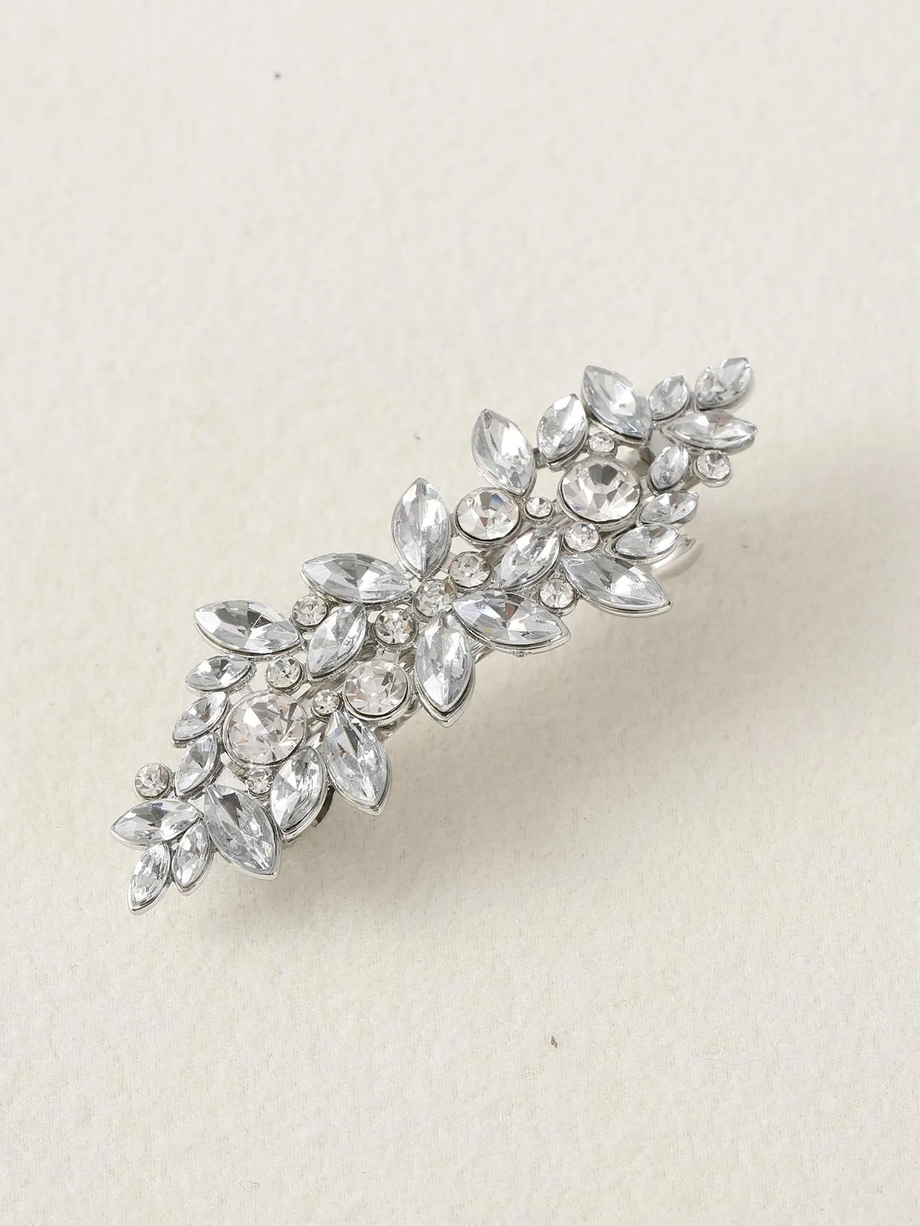 Rhinestone Decor French Clip for Women Barrette Styling Hair Accessories