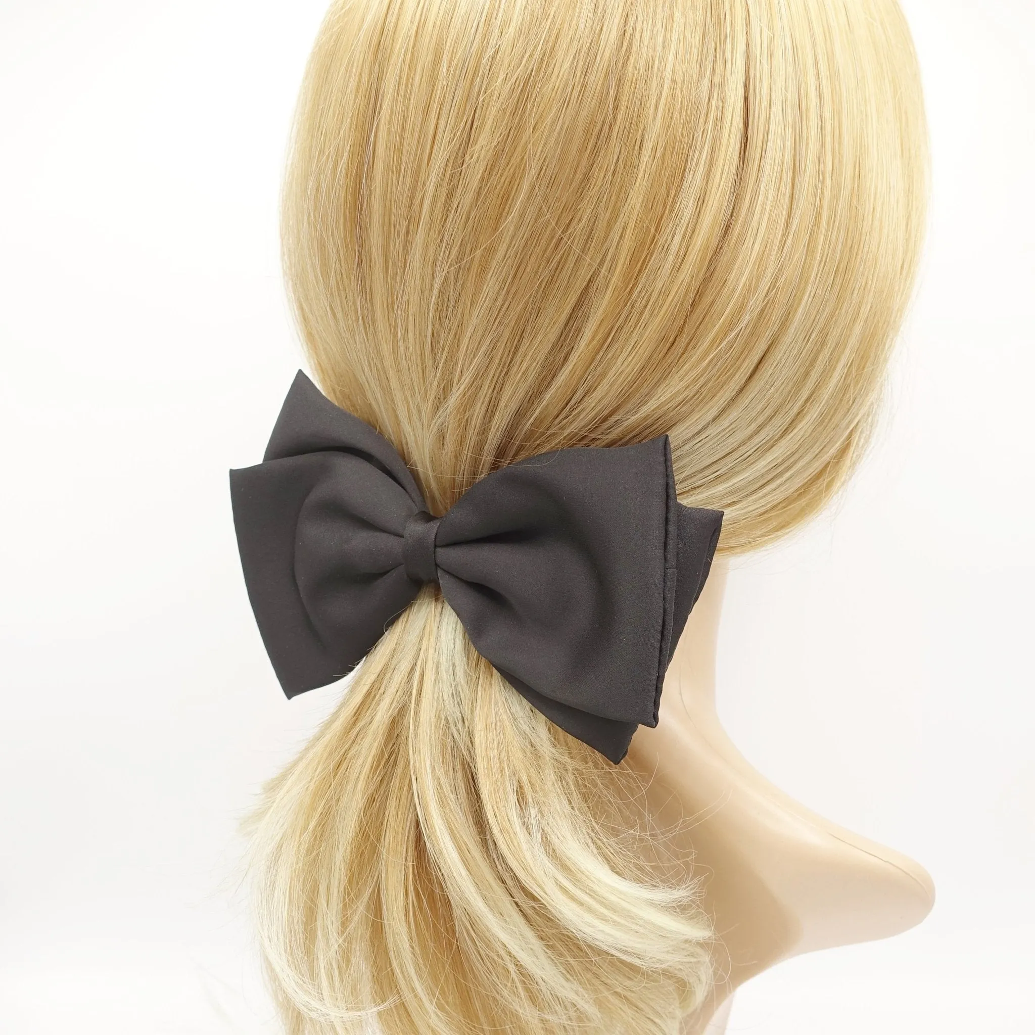 satin padded hair bow