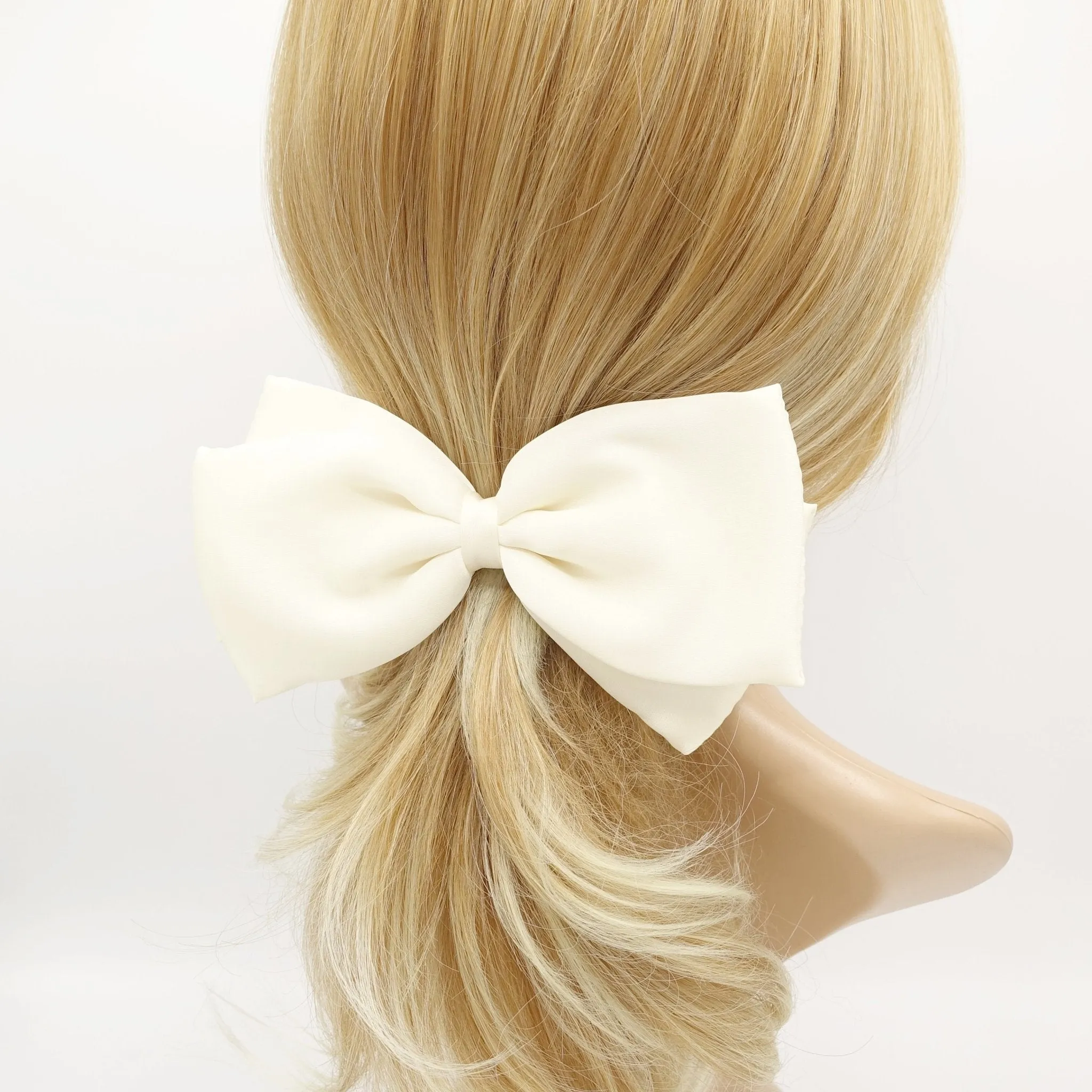 satin padded hair bow