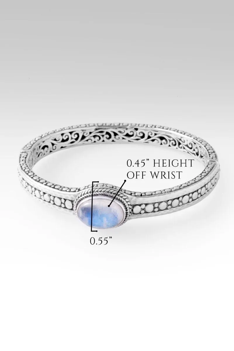 Serve with Humility Bangle™ in Rainbow Moonstone