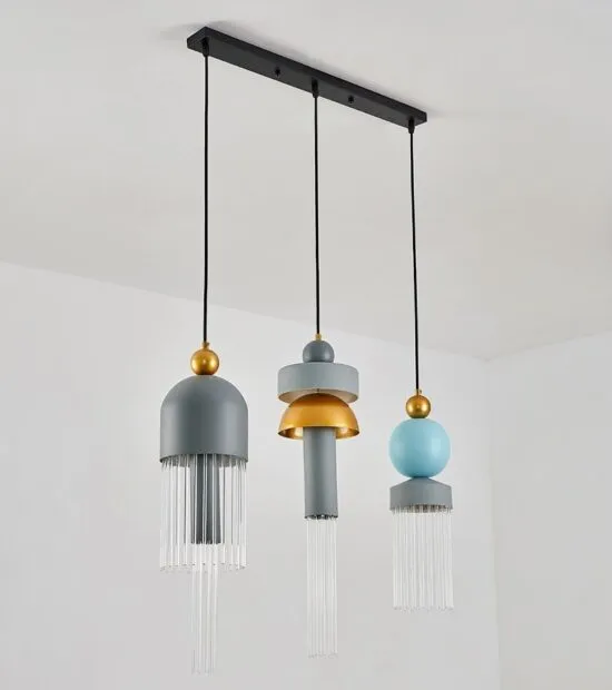 Sigrida Modern Scandinavian Geometric Shades Pendant Light