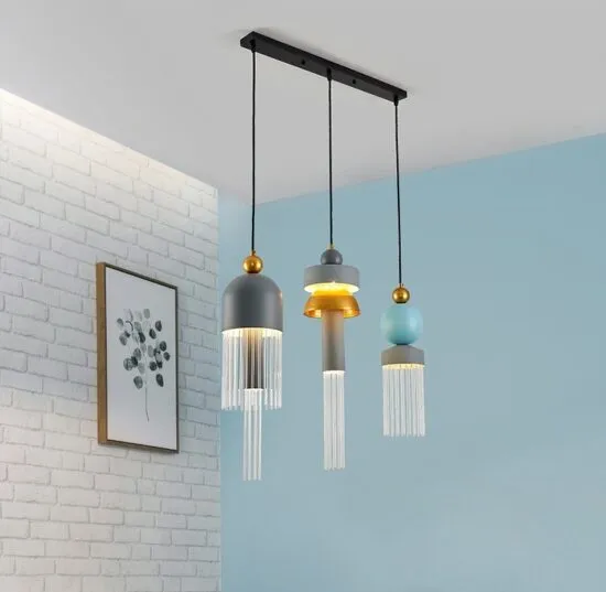 Sigrida Modern Scandinavian Geometric Shades Pendant Light