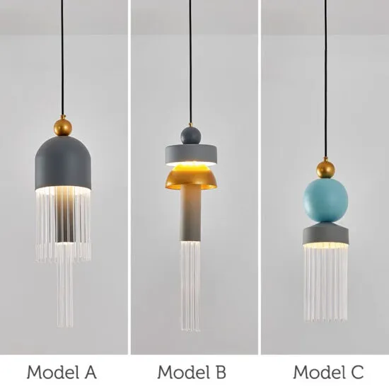 Sigrida Modern Scandinavian Geometric Shades Pendant Light