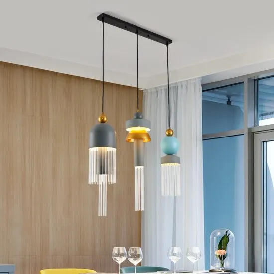 Sigrida Modern Scandinavian Geometric Shades Pendant Light