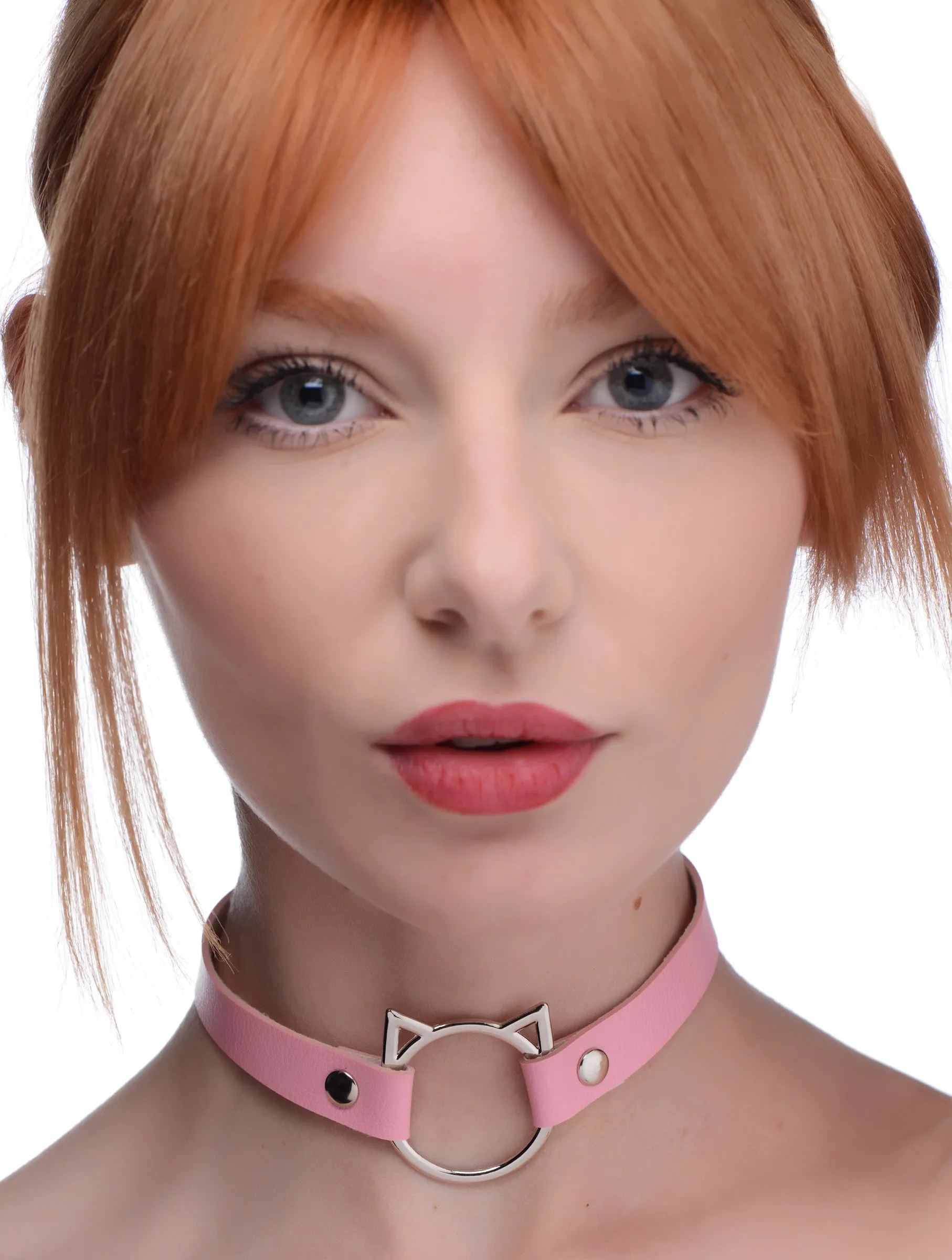 Slim Kinky Kitty Ring Choker