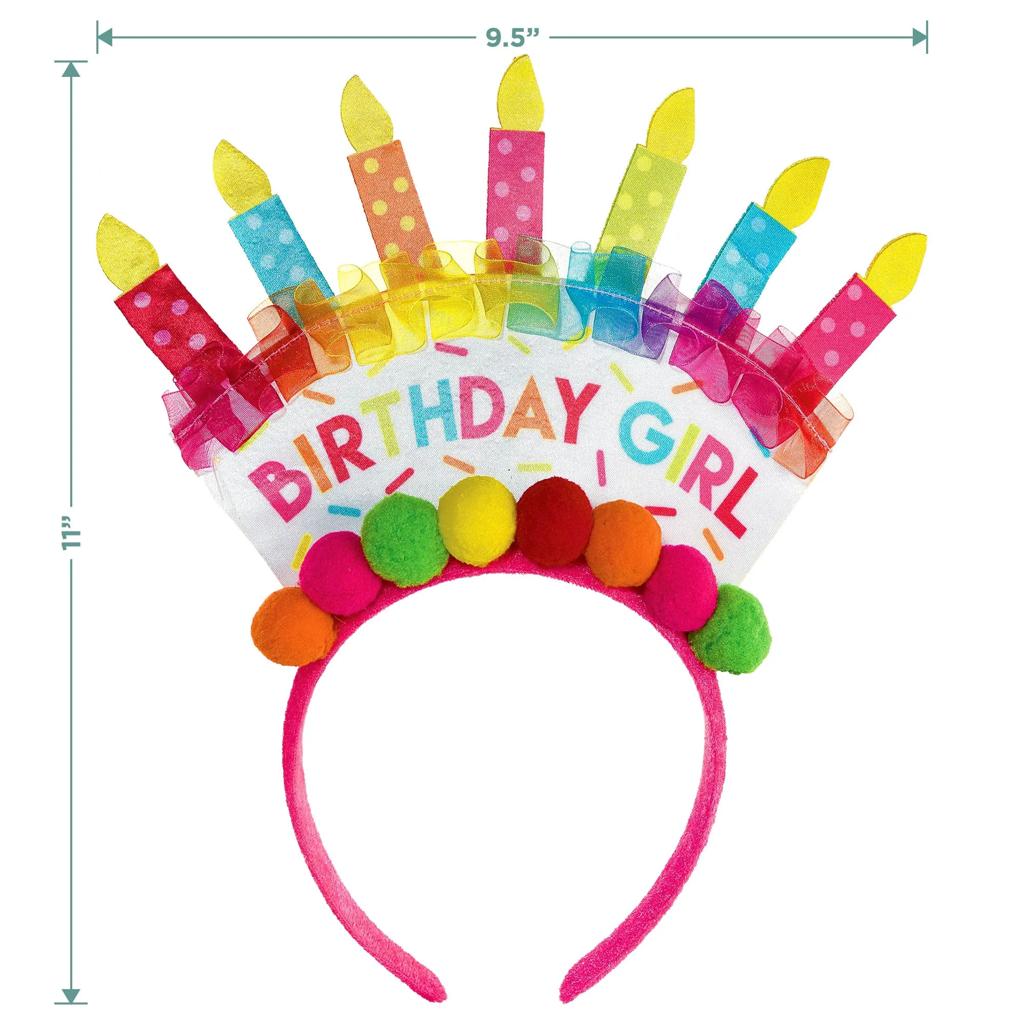 Sprinkles "Birthday Girl" Cake Headband Birthday Party Accessory