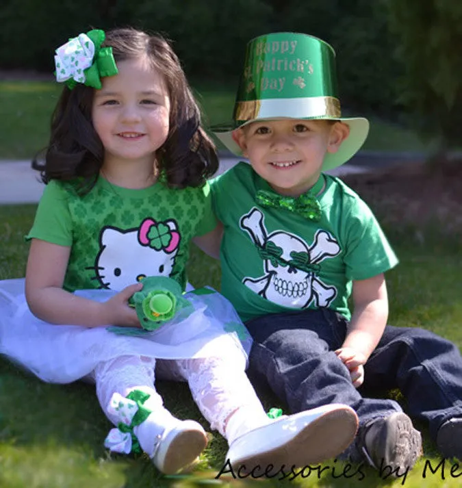 St. Patrick's Day Shamrock Hair Bow