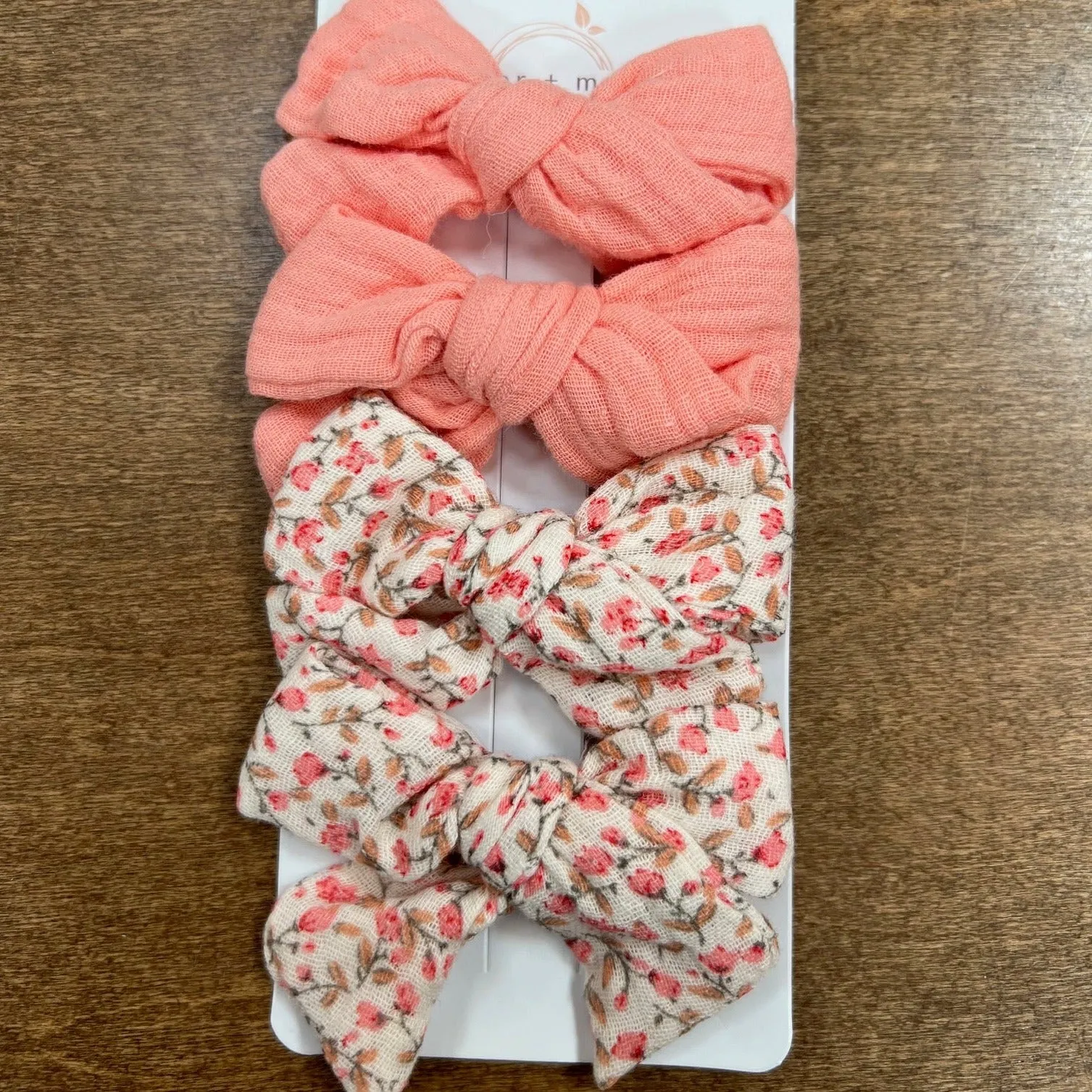 Sugar   Maple Tied Muslin Bows