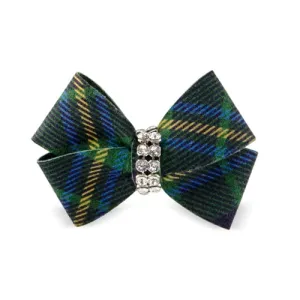 Susan Lanci Scotty Nouveau Hair Bow - Forrest Plaid