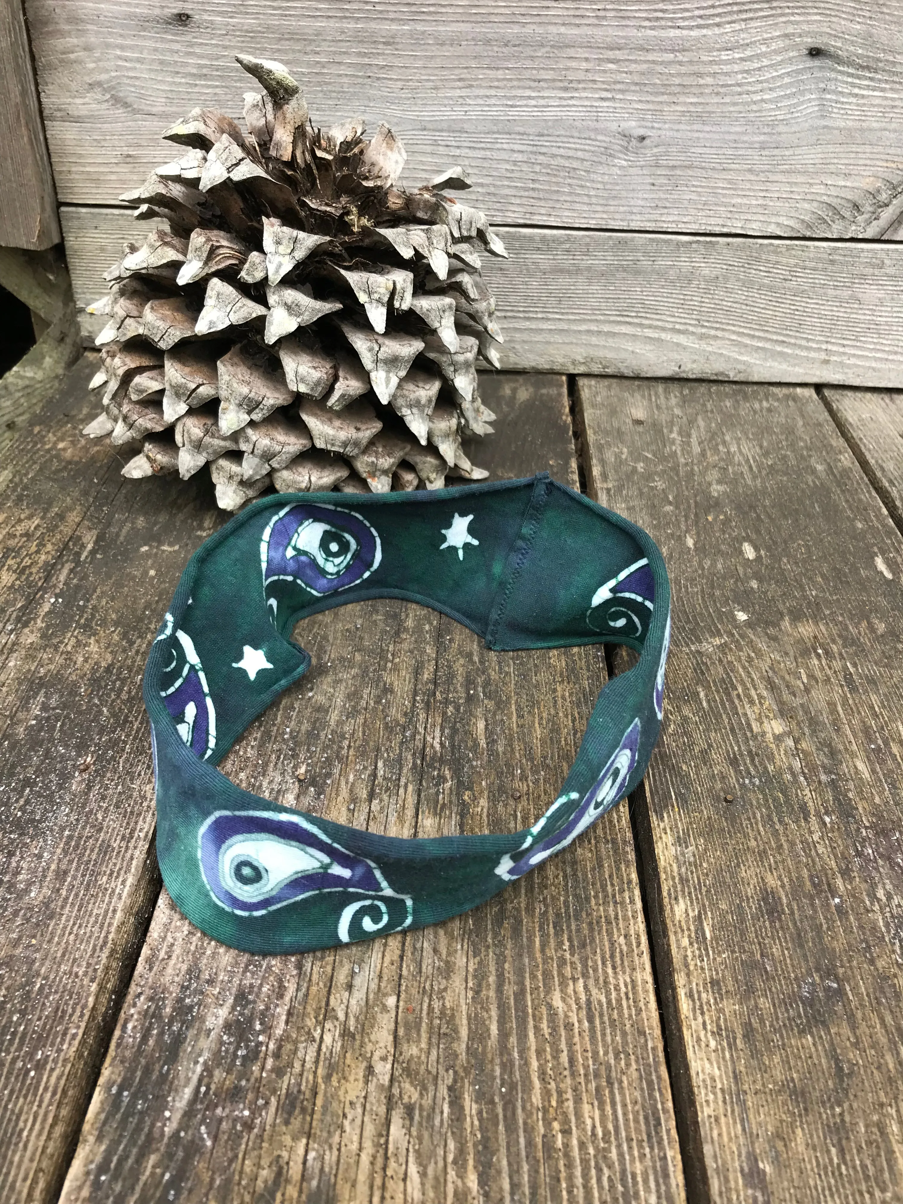 Teal Paisley Stellar Handmade Headband