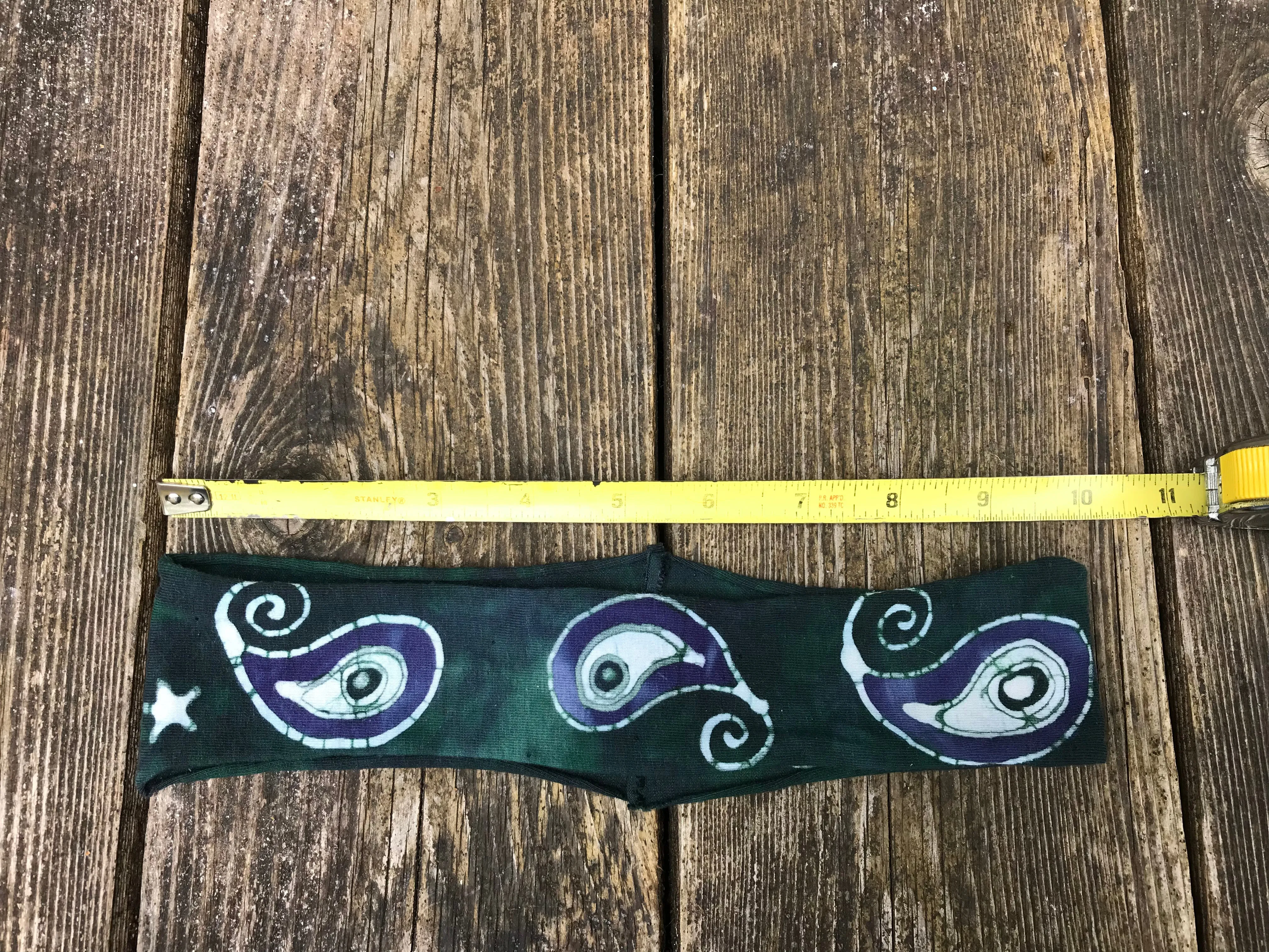 Teal Paisley Stellar Handmade Headband