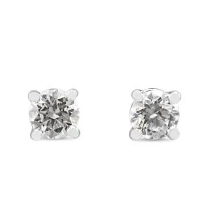 Tiffany Solitaire Diamond Earrings - Platinum