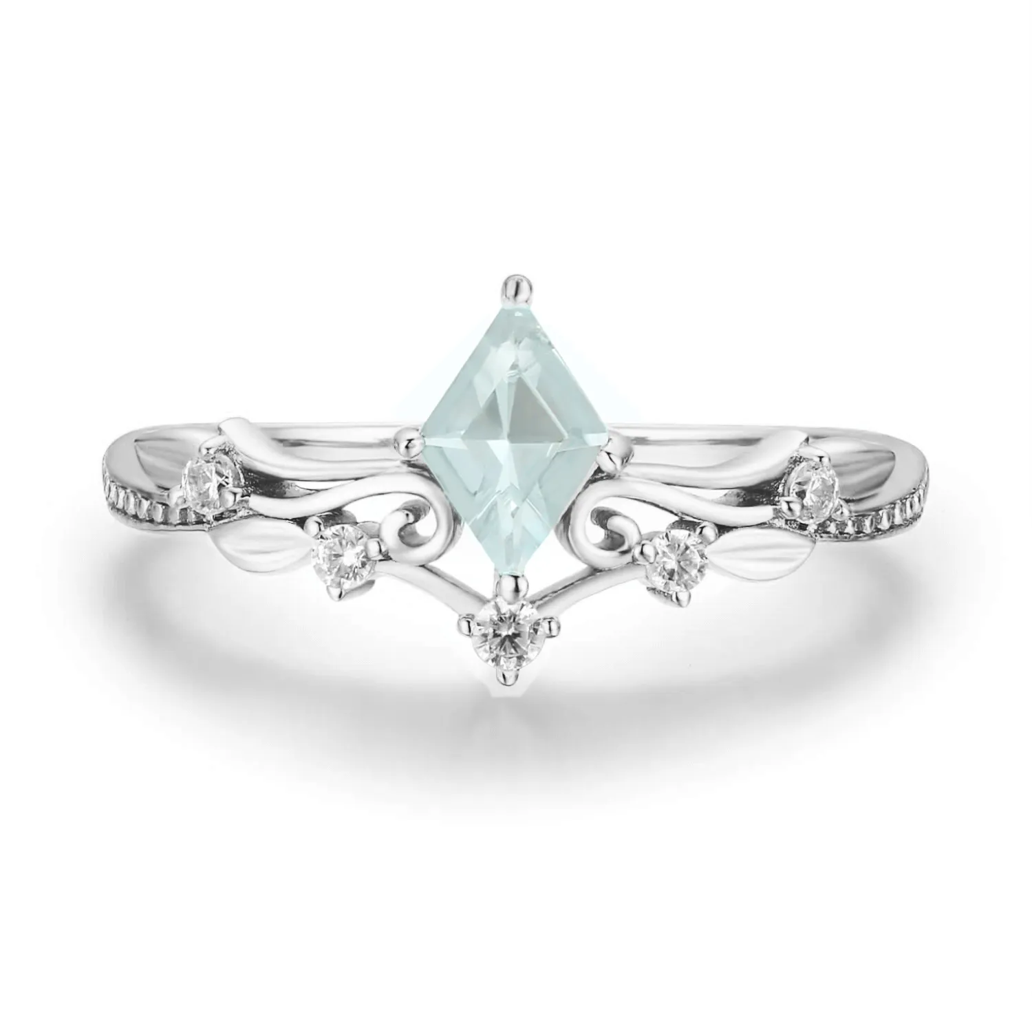 Victorian Lace Aquamarine Ring©