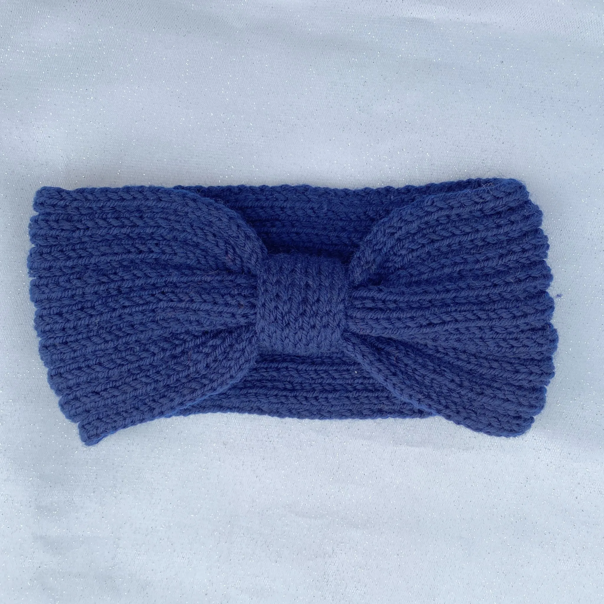 Winter Headband Ski Headband Navy Knot Headband