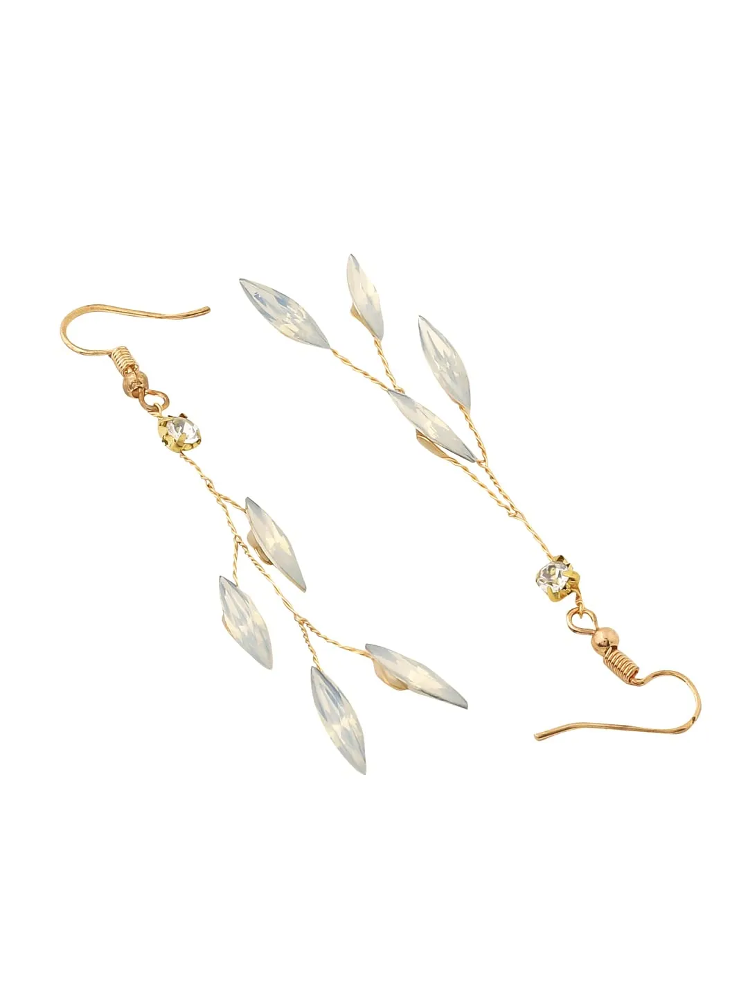 Yellow Chimes Bridal Hair Vine for Women and Girls With Earrings Bridal Hair Accessories for Wedding Golden Headband Hair Accessories Wedding Jewellery for Women Bridal Wedding Head band Hair Vine for Girls Headpiece